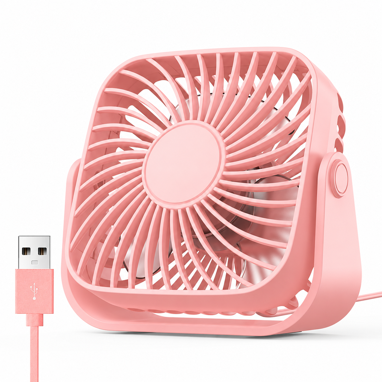 Mini Ventilateur de Bureau USB 360° – Fraîcheur Silencieuse Compacte
