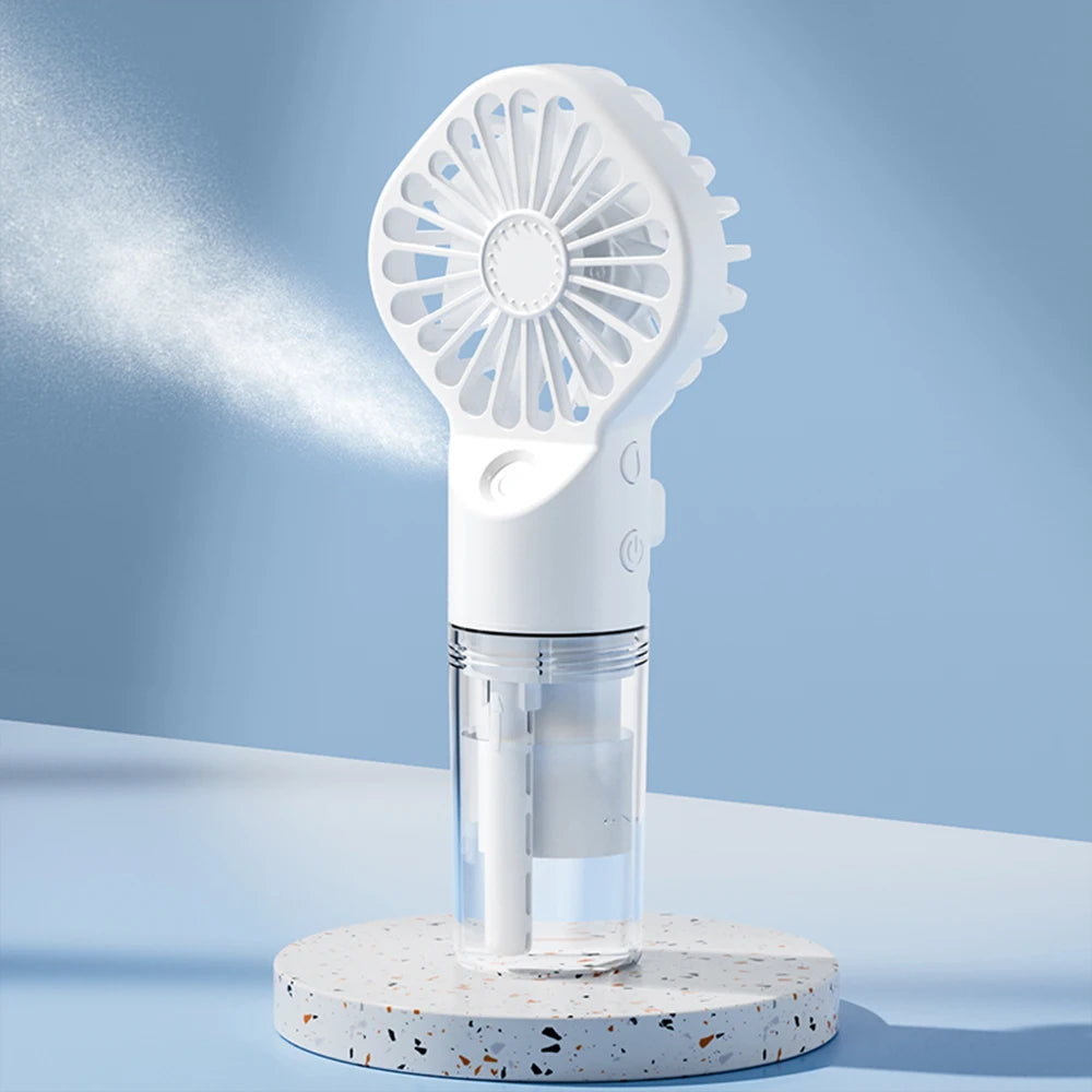 Ventilateur Brumisateur Portable – Fraîcheur Hydratante Nomade