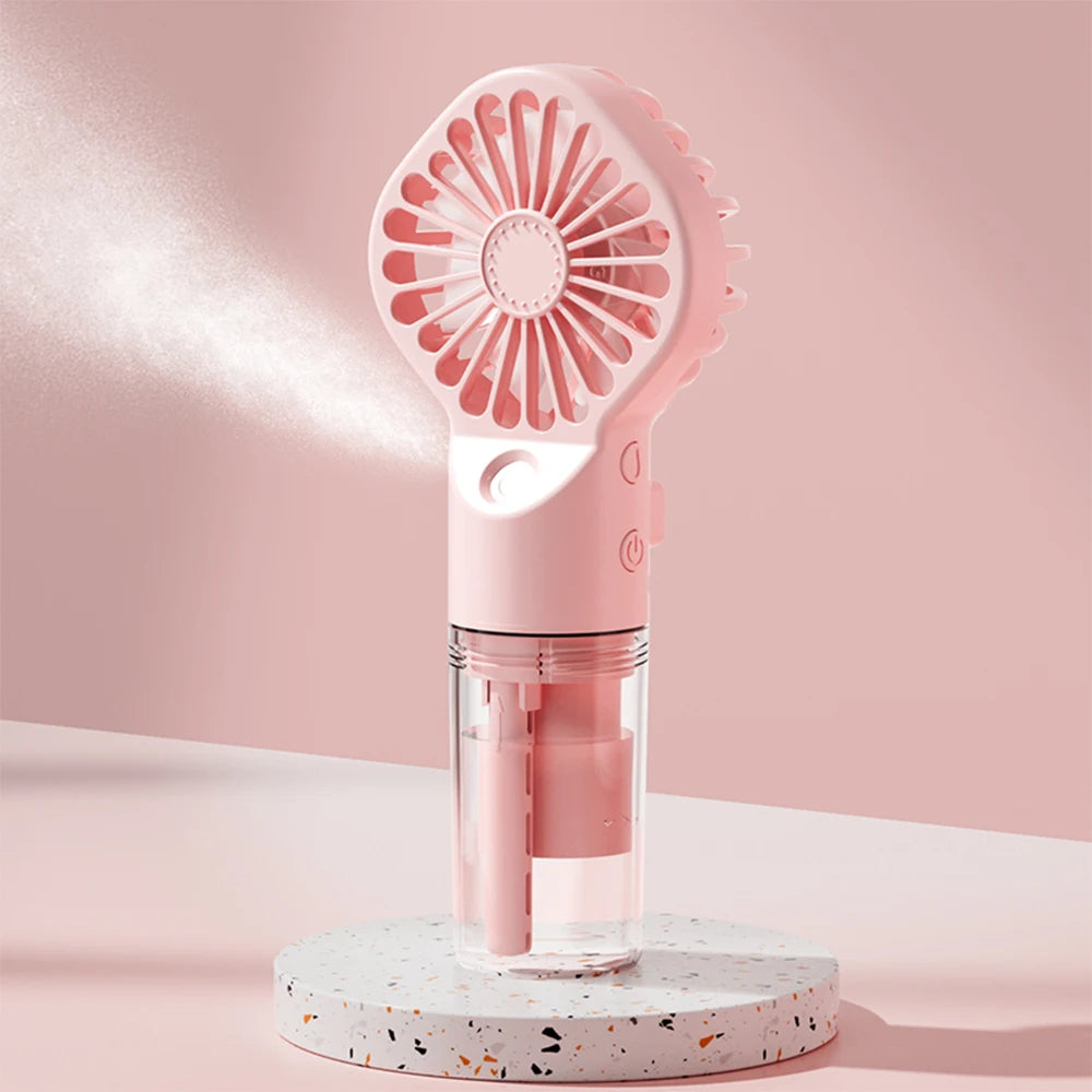 Ventilateur Brumisateur Portable – Fraîcheur Hydratante Nomade